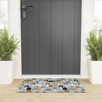 Shetland Sheepdog Sheltie Dog Paws and Bones Pattern Welcome Mat Gallery Image 3