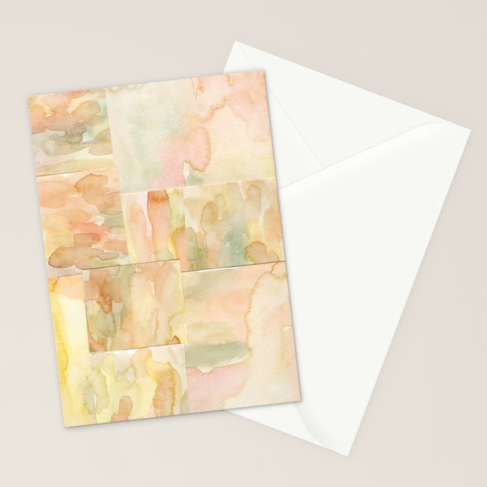 Watercolor Abstract composition 2 Stationery Card Gallery Image 2