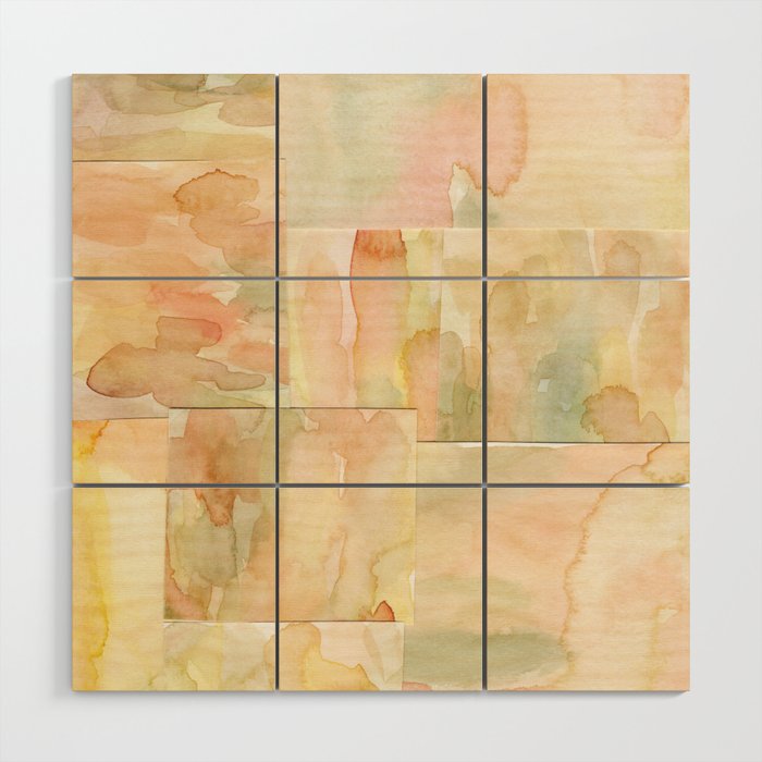 Watercolor Abstract composition 2 Wood Wall Art Gallery Image 1