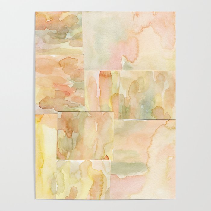 Watercolor Abstract composition 2 Poster Gallery Image 1