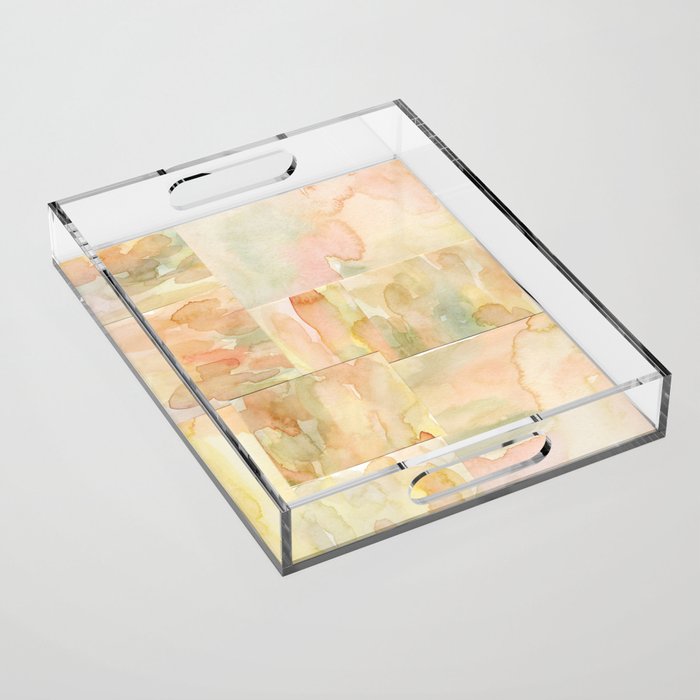 Watercolor Abstract composition 2 Acrylic Tray Gallery Image 1