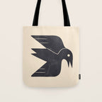 Minimal Blackbird No. 3 Tote Bag Gallery Image 1