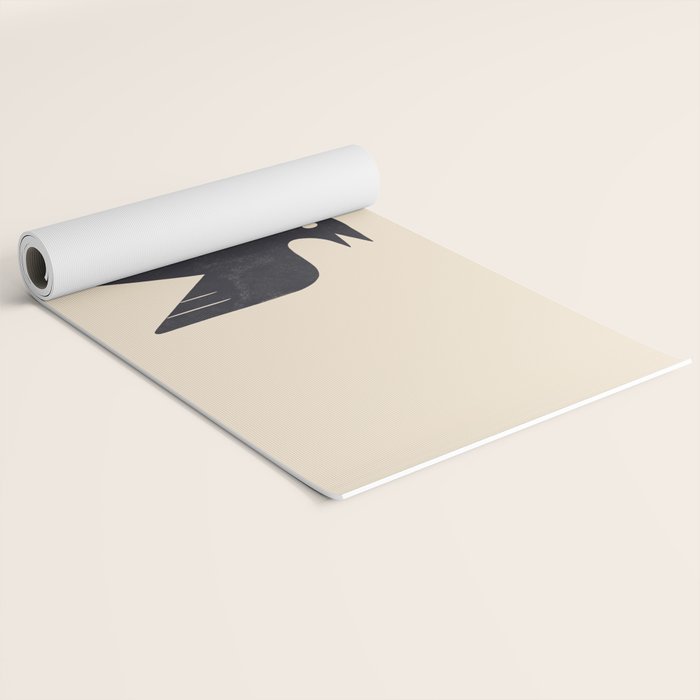 Minimal Blackbird No. 3 Yoga Mat Gallery Image 2
