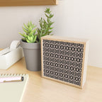 Geometric Art, Aztec Prints, Black and Beige, Wall Art Boho Mini Art Print Gallery Image 2