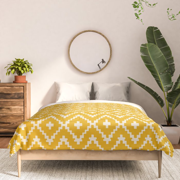 Radiance of the Yellow Zellige Comforter Gallery Image 3