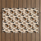 Electric Oasis - Black, Brown & Tan Outdoor Rug Gallery Image 1