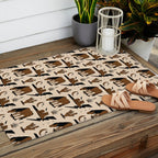 Electric Oasis - Black, Brown & Tan Outdoor Rug Gallery Image 2