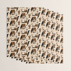 Electric Oasis - Black, Brown & Tan Wrapping Paper Gallery Image 3
