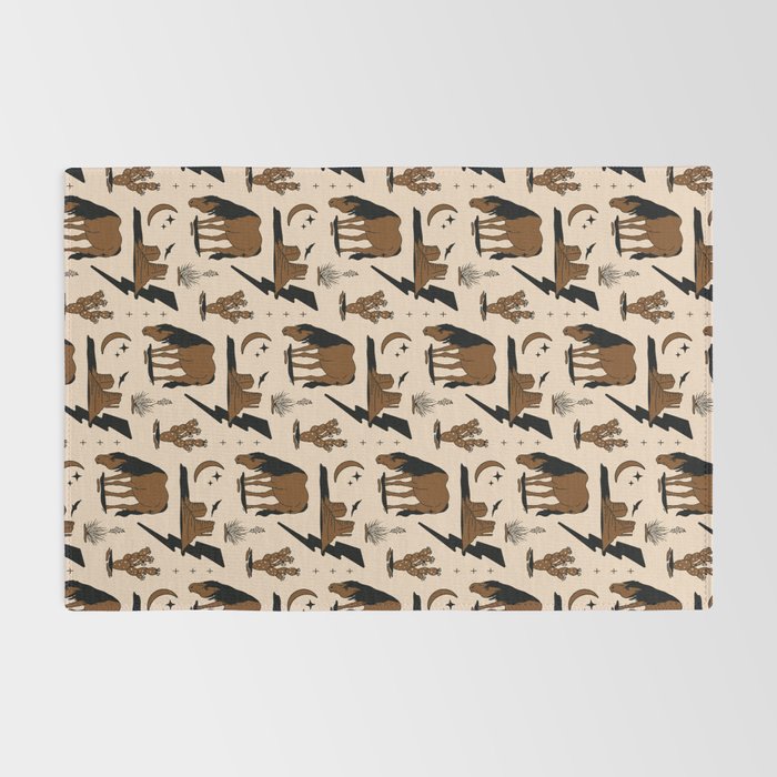 Electric Oasis - Black, Brown & Tan Rug Gallery Image 2