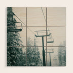 Ski Lift II Wood Wall Art Gallery Image 1