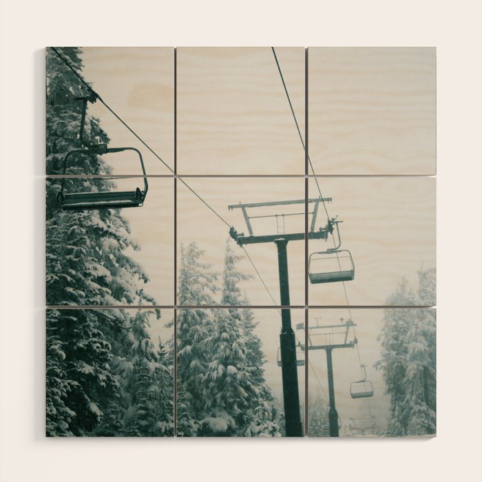 Ski Lift II Wood Wall Art Gallery Image 1