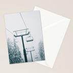 Ski Lift II Stationery Card Gallery Image 2