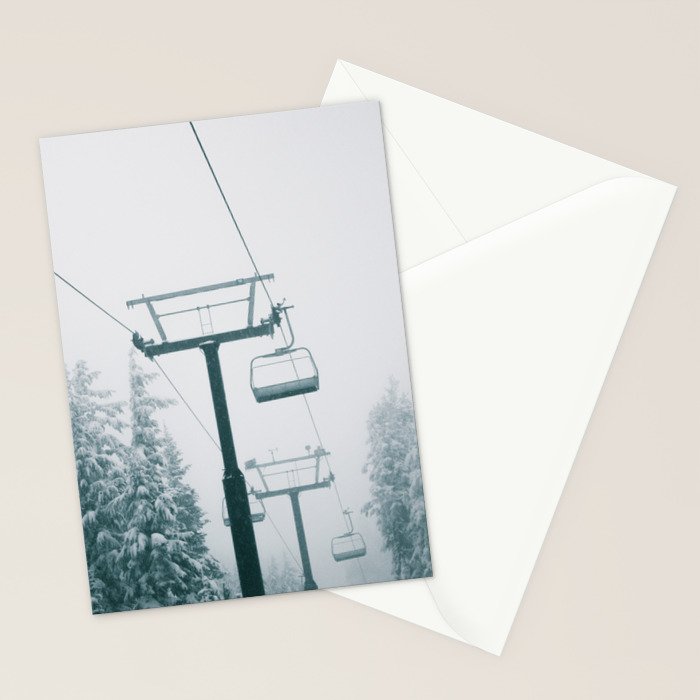 Ski Lift II Stationery Card Gallery Image 2