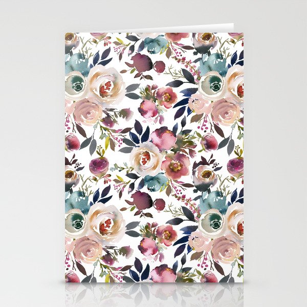 Watercolor Floral Pattern Flowers Stationery Card Gallery Image 2