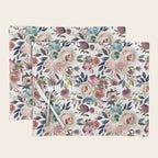 Watercolor Floral Pattern Flowers Placemat Gallery Image 1