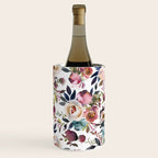 Watercolor Floral Pattern Flowers Wine Chiller Gallery Image 1