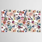 Watercolor Floral Pattern Flowers Tablecloth Gallery Image 2