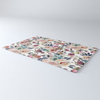 Watercolor Floral Pattern Flowers Rug Gallery Image 3