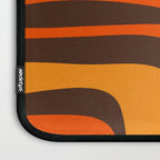 Palm Springs Retro Mid-Century Modern Abstract Pattern in 70s Brown and Orange Laptop Sleeve Gallery Image 3