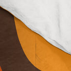 Palm Springs Retro Mid-Century Modern Abstract Pattern in 70s Brown and Orange Comforter Gallery Image 4