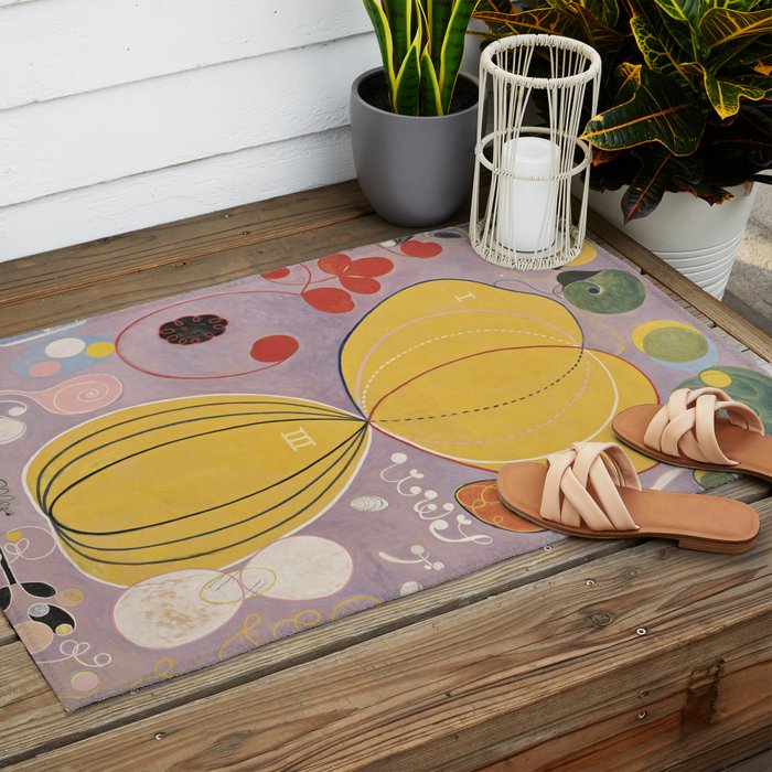 hilma af klint groupivthetenlargestno 7. Outdoor Rug Gallery Image 2