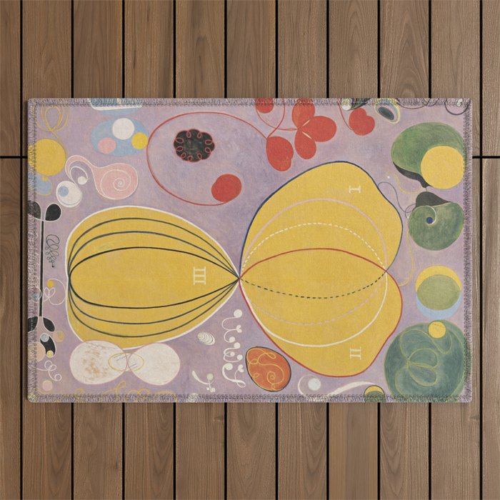 hilma af klint groupivthetenlargestno 7. Outdoor Rug Gallery Image 1