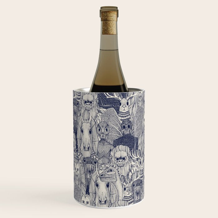 cryptid crowd blue off white Wine Chiller Gallery Image 3