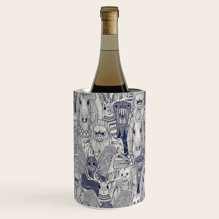 cryptid crowd blue off white Wine Chiller Gallery Image 1
