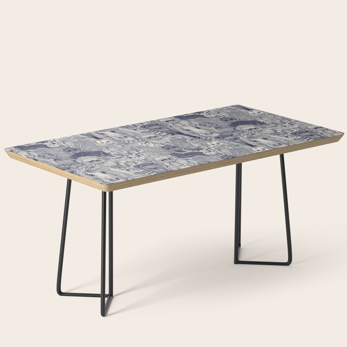 cryptid crowd blue off white Coffee Table Gallery Image 1