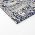 cryptid crowd blue off white Welcome Mat Gallery Image 2
