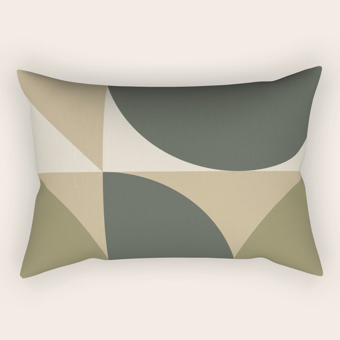 Abstract Scandinavian Art 342 Mid Century Modern Rectangular Pillow Gallery Image 2