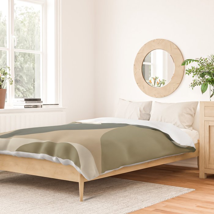 Abstract Scandinavian Art 342 Mid Century Modern Duvet Cover Gallery Image 2