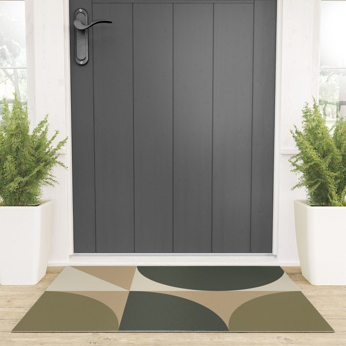 Abstract Scandinavian Art 342 Mid Century Modern Welcome Mat Gallery Image 3