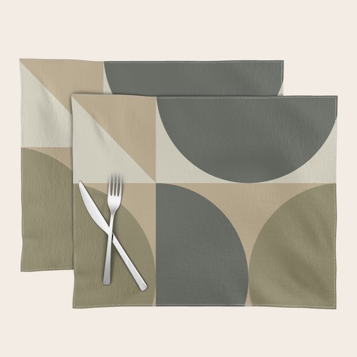 Abstract Scandinavian Art 342 Mid Century Modern Placemat Gallery Image 1