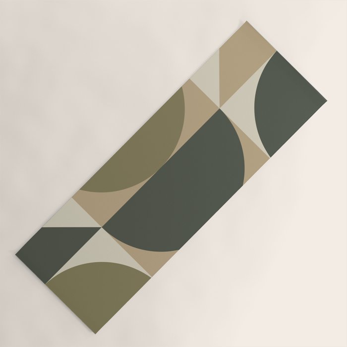Abstract Scandinavian Art 342 Mid Century Modern Yoga Mat Gallery Image 1