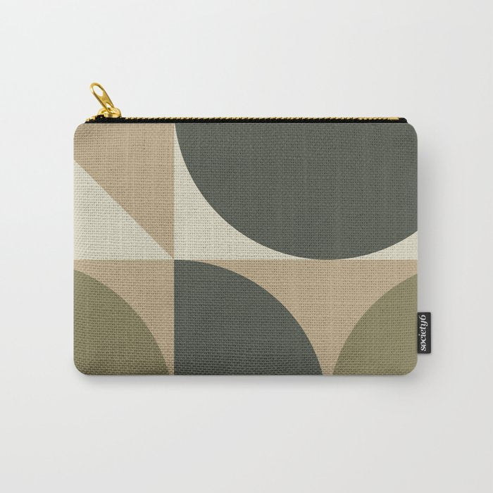 Abstract Scandinavian Art 342 Mid Century Modern Carry All Pouch Gallery Image 1