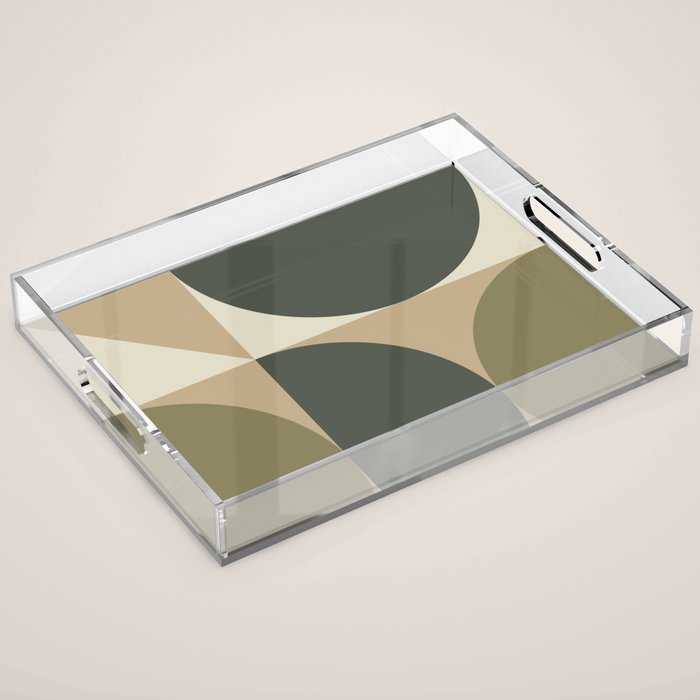 Abstract Scandinavian Art 342 Mid Century Modern Acrylic Tray Gallery Image 1