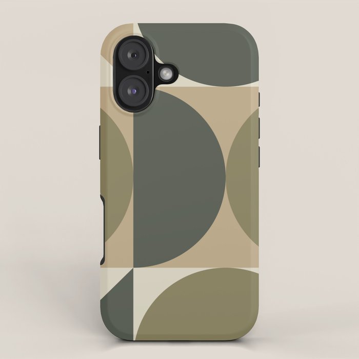 Abstract Scandinavian Art 342 Mid Century Modern iPhone Case Gallery Image 1