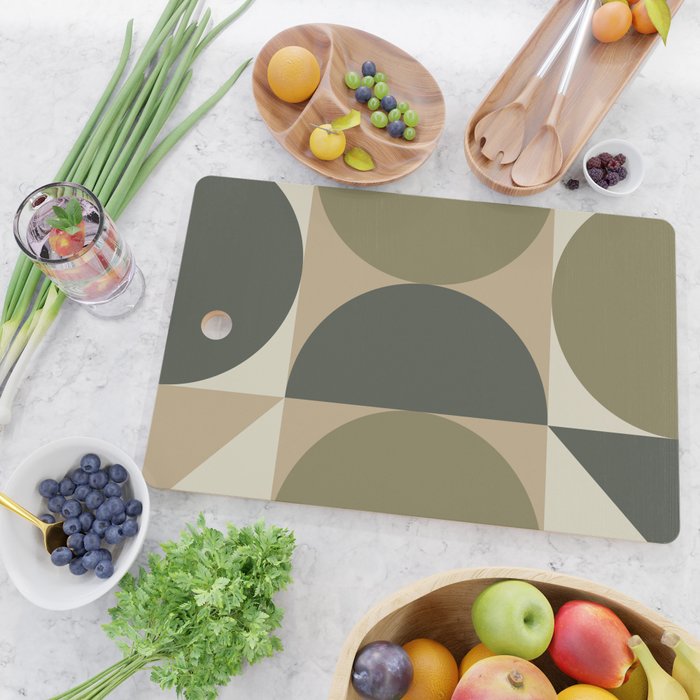 Abstract Scandinavian Art 342 Mid Century Modern Cutting Board Gallery Image 2