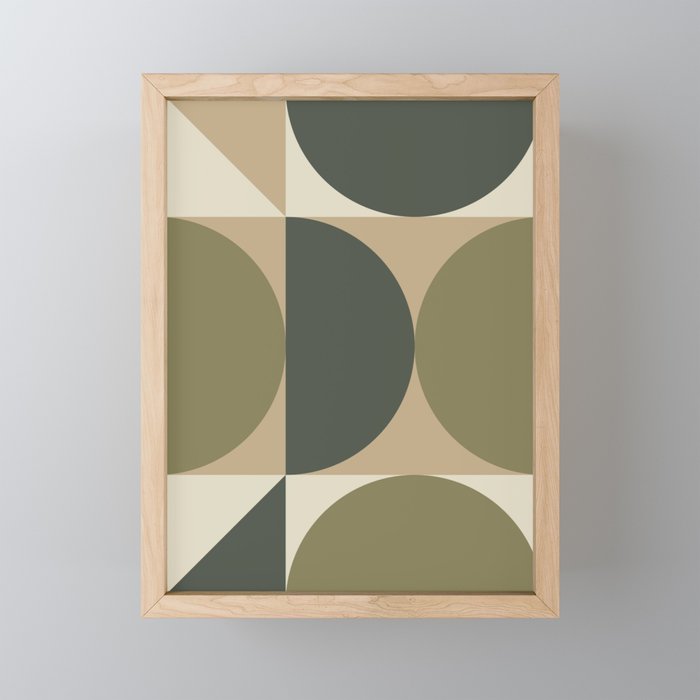 Abstract Scandinavian Art 342 Mid Century Modern Mini Art Print Gallery Image 1