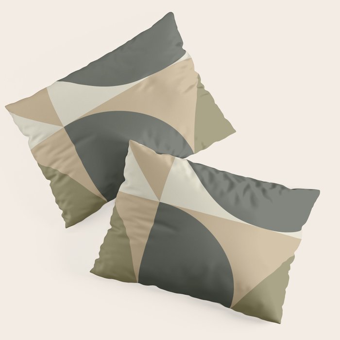 Abstract Scandinavian Art 342 Mid Century Modern Pillow Sham Gallery Image 1
