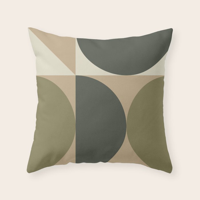 Abstract Scandinavian Art 342 Mid Century Modern Throw Pillow Gallery Image 6