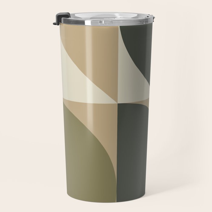 Abstract Scandinavian Art 342 Mid Century Modern Travel Mug Gallery Image 3