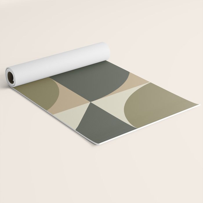 Abstract Scandinavian Art 342 Mid Century Modern Yoga Mat Gallery Image 2