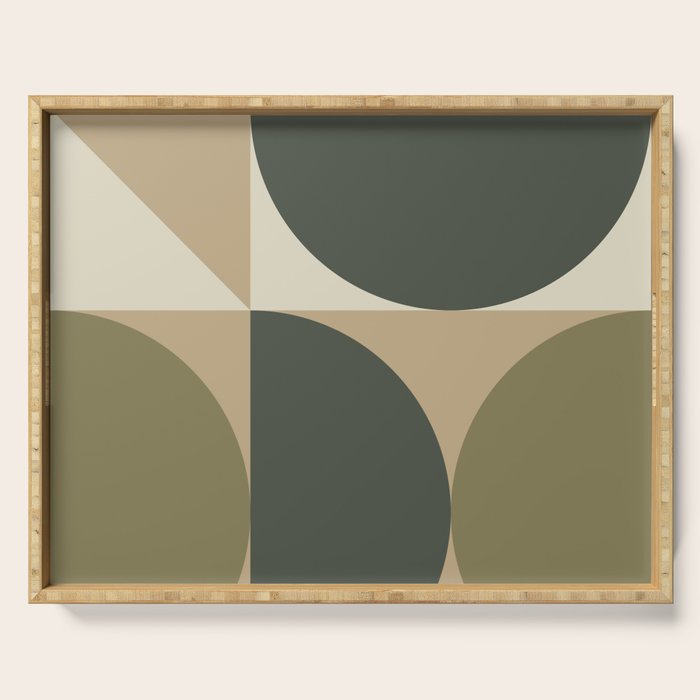 Abstract Scandinavian Art 342 Mid Century Modern Serving Tray Gallery Image 1