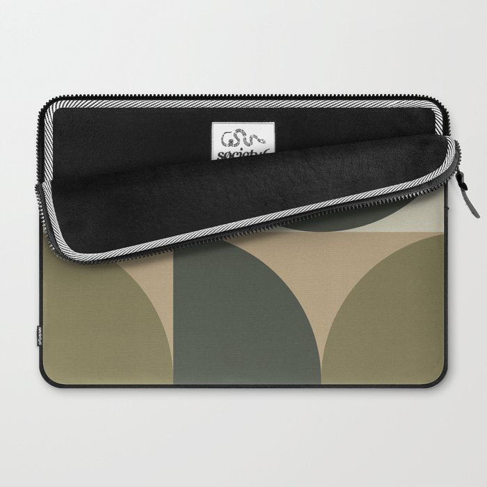Abstract Scandinavian Art 342 Mid Century Modern Laptop Sleeve Gallery Image 2