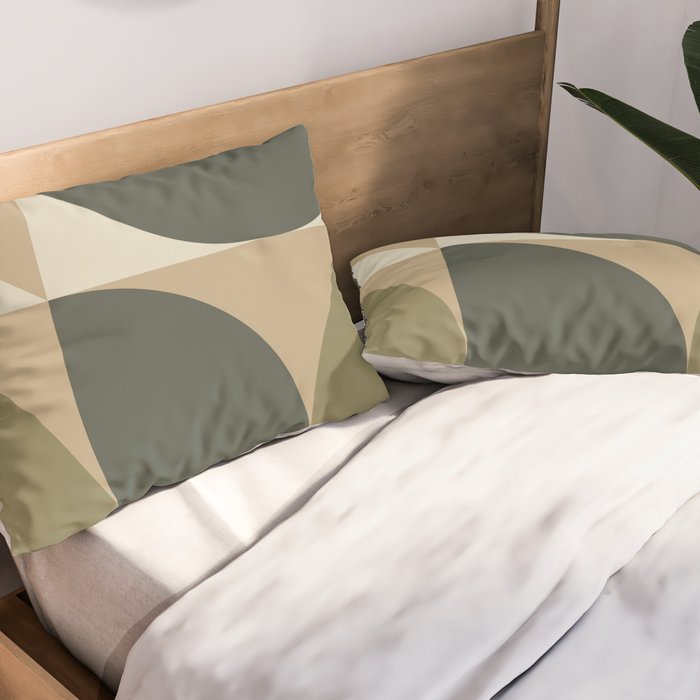 Abstract Scandinavian Art 342 Mid Century Modern Pillow Sham Gallery Image 2