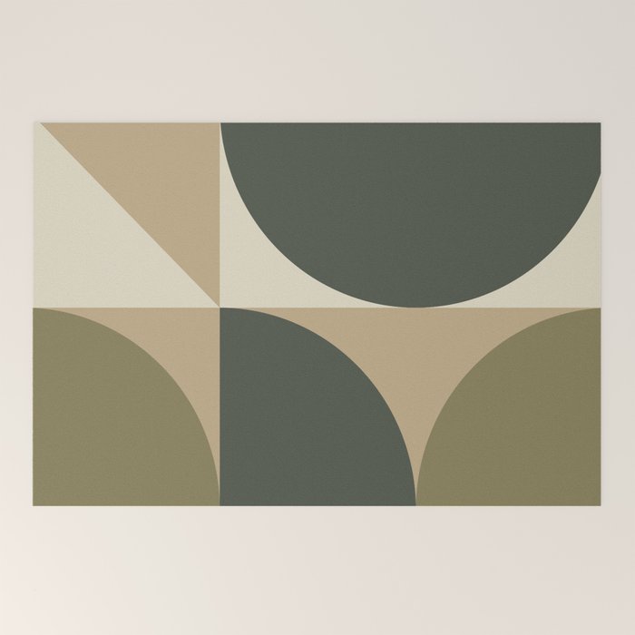 Abstract Scandinavian Art 342 Mid Century Modern Welcome Mat Gallery Image 2