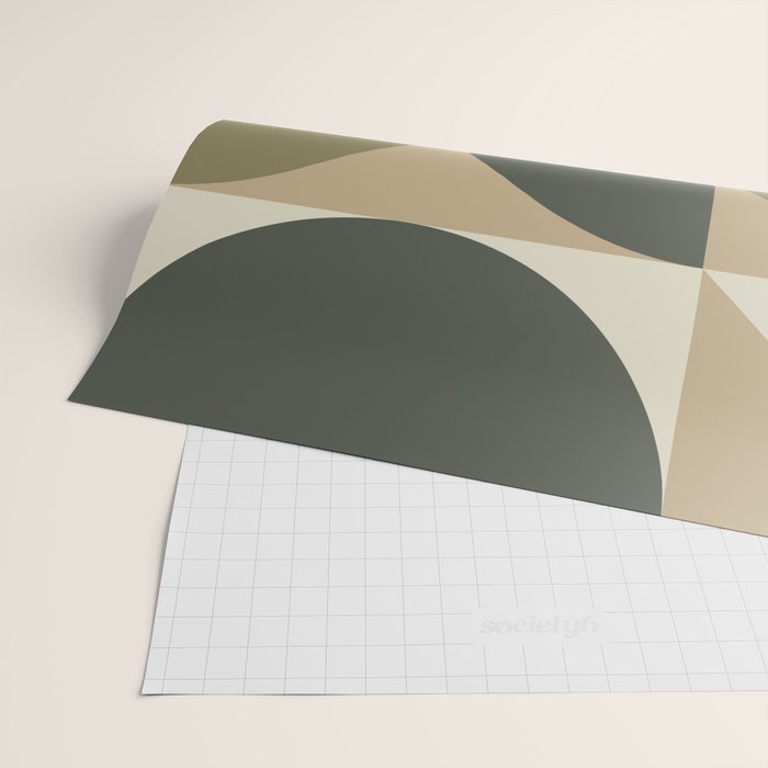 Abstract Scandinavian Art 342 Mid Century Modern Wrapping Paper Gallery Image 2