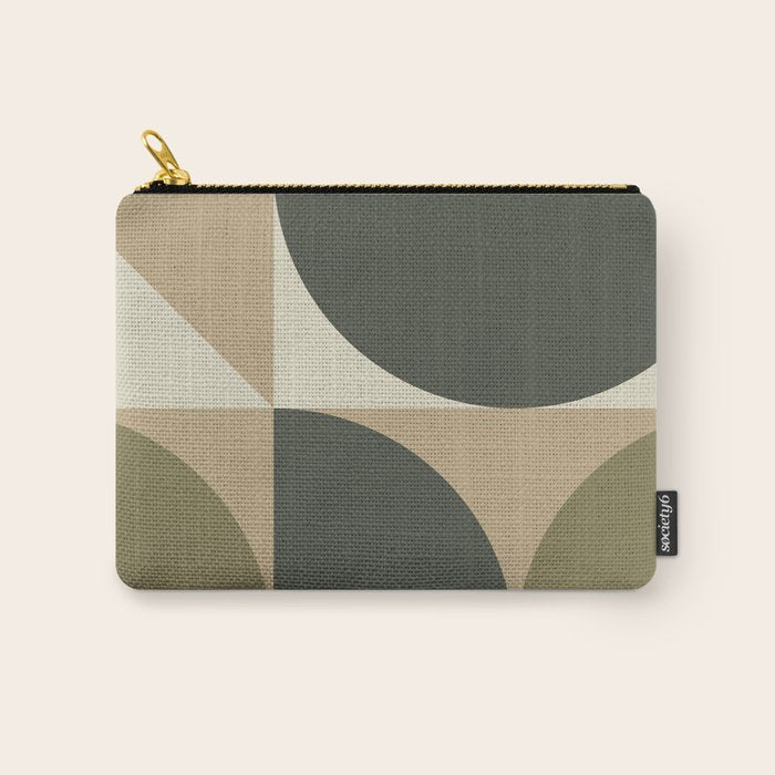Abstract Scandinavian Art 342 Mid Century Modern Carry All Pouch Gallery Image 1